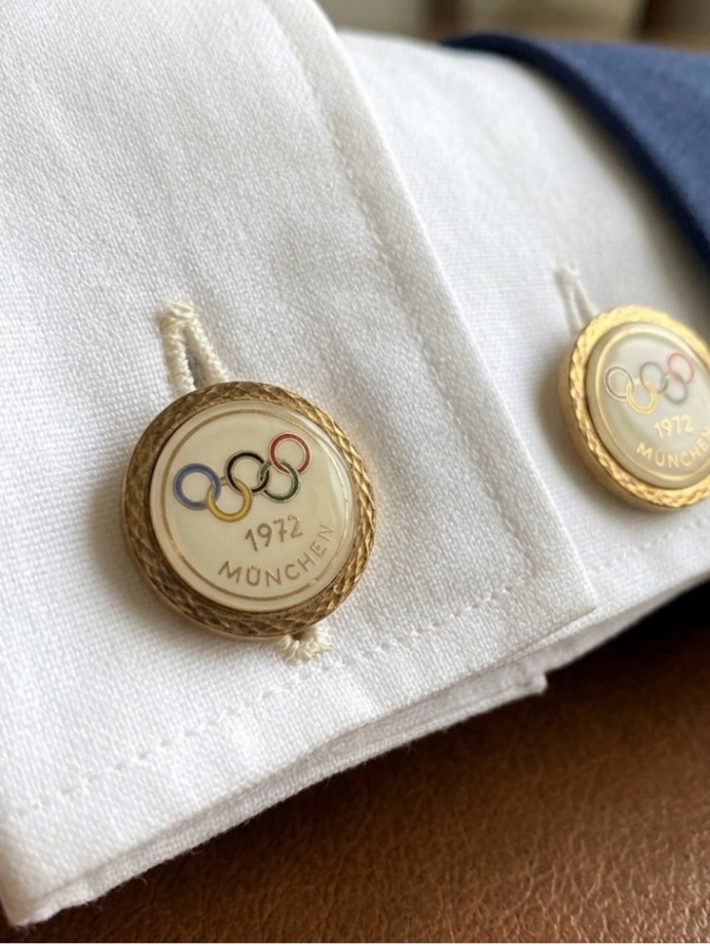 Vintage 1972 Munchen Germany Olympic Games Cuff Links